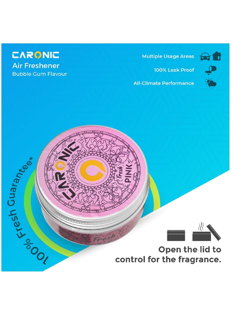 CARONIC Car Air Freshener with Adjustable Lid for Desired Strength for Auto or Home Bubble Gum Pack Of 3 - Image 5